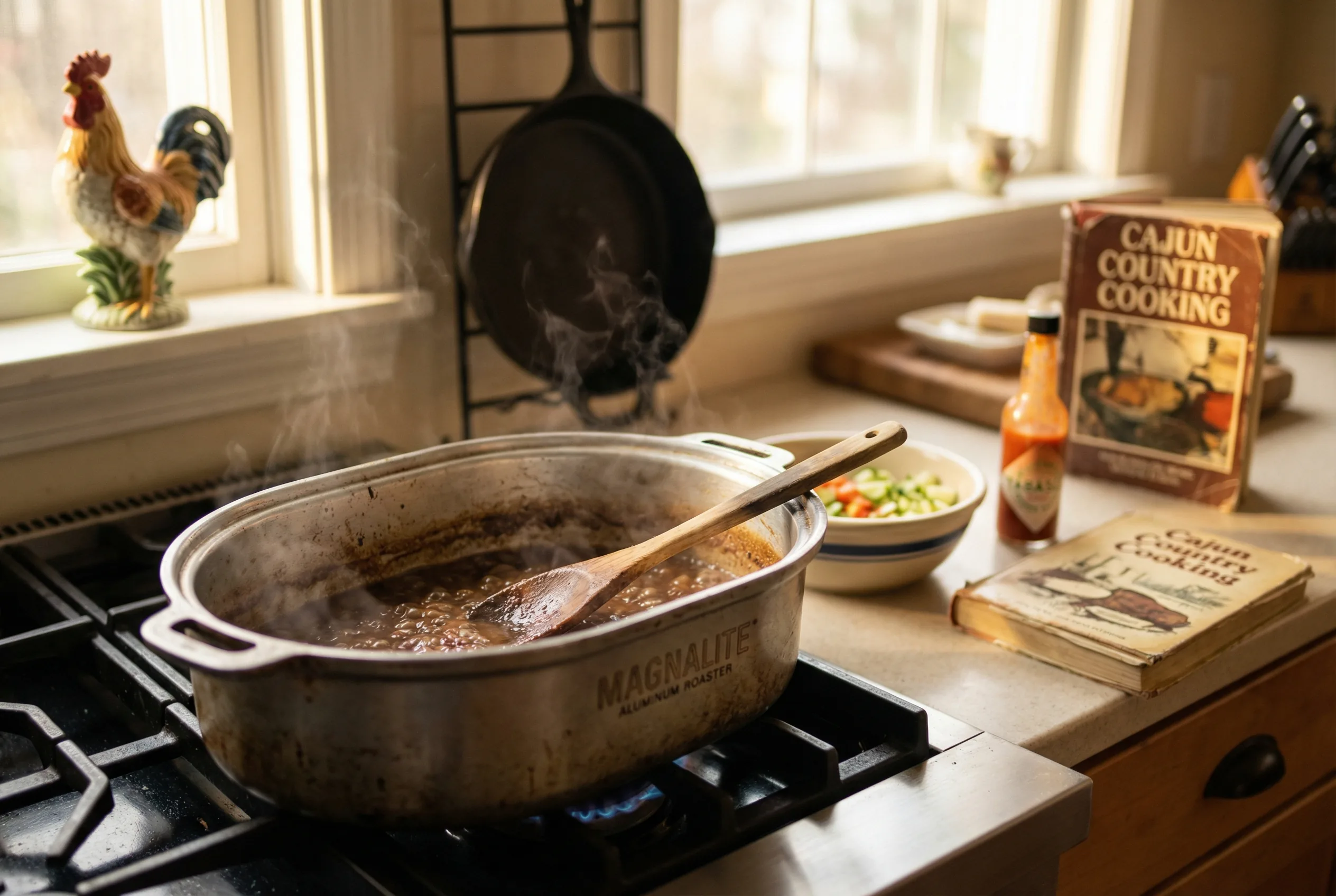 Authentic GHC Magnalite cast aluminum gumbo pot Louisiana Cajun heritage cookware heirloom